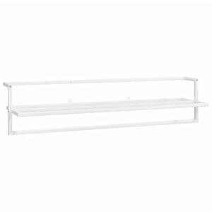 vidaXL Porte-serviettes Blanc 95x25x22 cm Fer