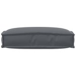 vidaXL Coussin de palette pour dossier anthracite 60x40x12 cm tissu Oxford