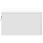 vidaXL Cabinet de chevet mural avec tiroir Blanc 49 x 34 5 x 20 cm