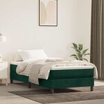 vidaXL Cadre de lit vert foncé 80x200 cm velours
