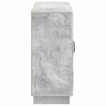 vidaXL Buffet Gris béton 89 x 34 5 x 77 cm Bois d'ingénierie
