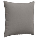 vidaXL Coussins de canapé 2 Pièces Taupe 60 x 60 cm tissu