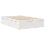 vidaXL Lit avec matelas blanc 120x190 cm bois massif de pin