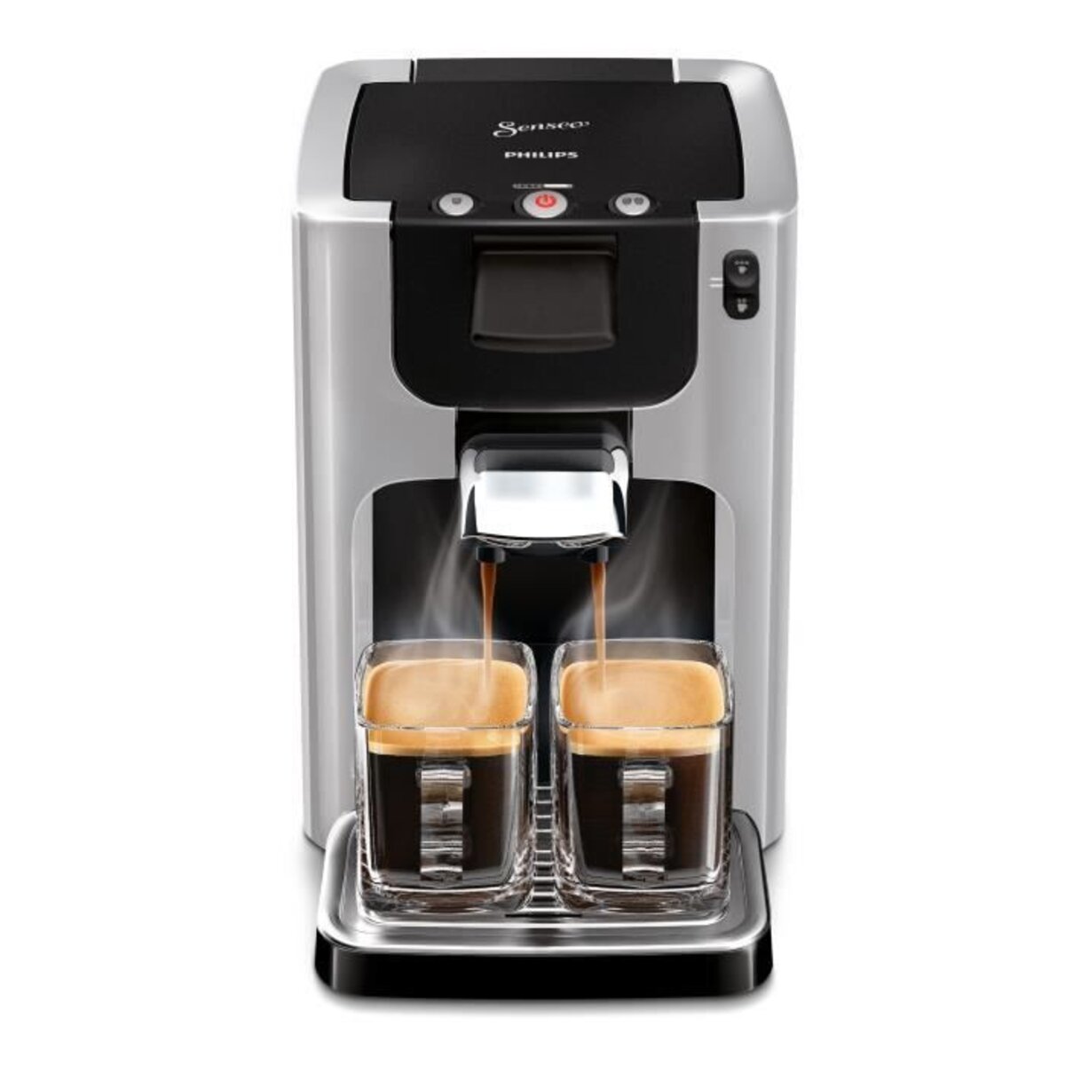 Machine à café à dosettes philips senseo quadrante hd7866/11 - gris clair -  boîte de rangement dosettes + pince fraîcheur - La Poste