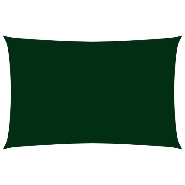 vidaXL Voile de parasol Tissu Oxford rectangulaire 5x8 m Vert foncé