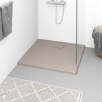 vidaXL Receveur de douche SMC Marron 90x80 cm