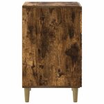 vidaXL Table de chevet Chêne fumé 43 x 39 5 x 66 5 cm