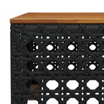 vidaXL Salon de jardin 5 Pièces avec coussins noir résine tressée