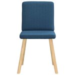 vidaXL Chaises à manger lot de 6 bleu tissu