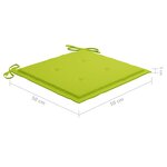 vidaXL Chaises de jardin avec coussins lot de 6 Bois d'acacia massif