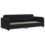 vidaXL Lit de repos noir 80x200 cm velours