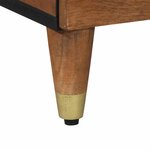 vidaXL Buffet avec porte Marron 80 x 33 x 75 cm Bois de mangue massif