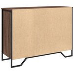 vidaXL Buffet chêne marron 101x35 5x74 5 cm bois d'ingénierie