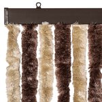 vidaXL Moustiquaire Beige et marron clair 100x220 cm Chenille