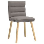 vidaXL Chaises à manger lot de 6 taupe tissu