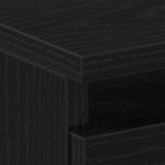 vidaXL Cabinet de chevet Chêne noir 40 x 35 x 69 cm Bois d'ingénierie