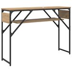 vidaXL TableConsole Chêne artisanal 105x30x75cm Bois d'ingénierie