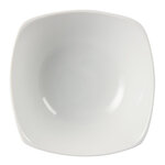 Bol carré à bords ondulés blancs 180(l)mm - lot de 12 - olympia -  - porcelaine 180x65mm