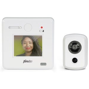 Alecto judas numérique de porte avec écran de 2 4" dc-700 blanc