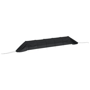 vidaXL Tunnel en filet noir 300x50x48 5 cm acier et polyéthylène