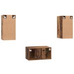 vidaXL Ensemble meuble TV 3 Pièces Bois ancien 60 x 30 x 30 cm