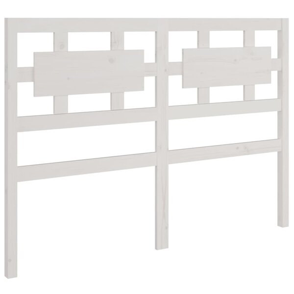 vidaXL Tête de lit blanc 205 5x4x100 cm bois massif de pin