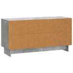 vidaXL Meuble TV Gris béton 99 x 34 5 x 50 cm Bois d'ingénierie
