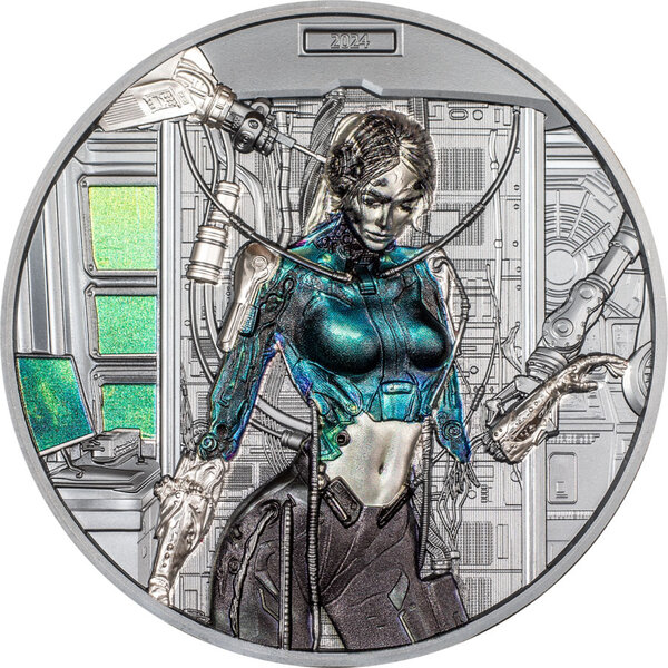 Pièce de monnaie en Argent 20 Dollars g 93.3 (3 oz) Millésime 2024 CYBER QUEEN (PRÉCOMMANDE)