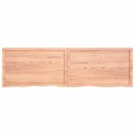 vidaXL Dessus de table marron clair bois chêne massif traité
