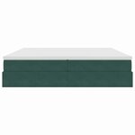 vidaXL Lit avec rangement et matelas Vert foncé 200 x 200 cm Velours