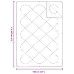 vidaXL Couettes & Duvets Blanc 155 x 220 cm Microfibre