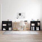 vidaXL Ensemble meuble TV 4 Pièces Chêne noir 37 x 35 x 72 cm