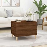 vidaXL Table basse Chêne marron 60x44 5x45 cm Bois d'ingénierie