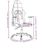 vidaXL Chaise de jeu de massage Noir et orange Similicuir