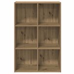 vidaXL Bibliothèque/Buffet chêne artisanal 66x30x98 cm bois ingénierie
