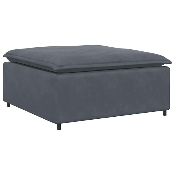 vidaXL Module de repose-pieds de canapé modulaire gris foncé
