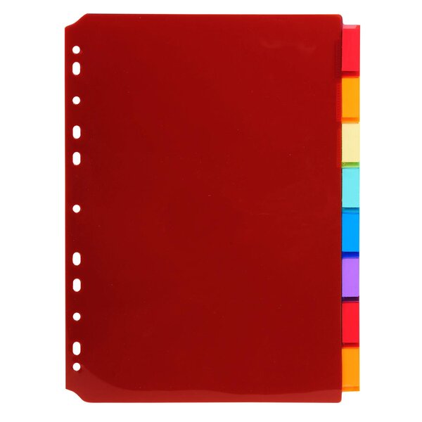 Intercalaires Pp Transparent Couleurs Avec Porte Étiquette A4 8 Positions - Couleurs Assorties - Exacompta