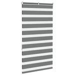 vidaXL Store zèbre gris foncé largeur du tissu 80 9 cm polyester