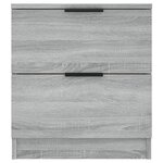 vidaXL Tables de chevet 2 Pièces Sonoma gris Bois d'ingénierie