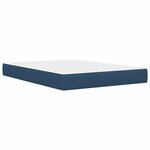 vidaXL Cadre de lit avec matelas Bleu 120 x 200 cm Tissu