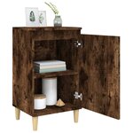 vidaXL Tables de chevet 2 Pièces chêne fumé 40x35x70 cm bois d'ingénierie
