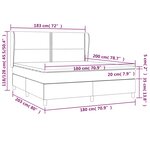 vidaXL Sommier à lattes de lit avec matelas Crème 180x200 cm Tissu