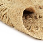 vidaXL Tapis fait à la main Jute tressée 180 cm