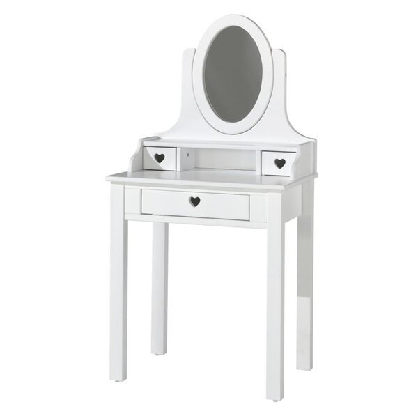 Vipack Coiffeuse enfant Amori avec miroir Bois Blanc