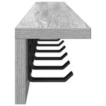 vidaXL Porte-manteau mural Sonoma gris 100 x 10.5 x 10.5 cm