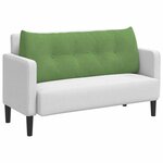 vidaXL Coussin de Dos Vert clair 120 x 24 x 50 cm Velours