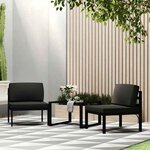 vidaXL Table basse Aluminium Anthracite