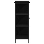 vidaXL Buffet Chêne noir 70 x 30 x 80 cm Bois d'ingénierie