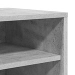 vidaXL Armoire à chaussures Gris béton 60x35x70 cm Bois d’ingénierie