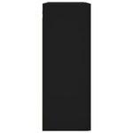 vidaXL Armoire murale noir 69 5x34x90 cm bois d'ingénierie